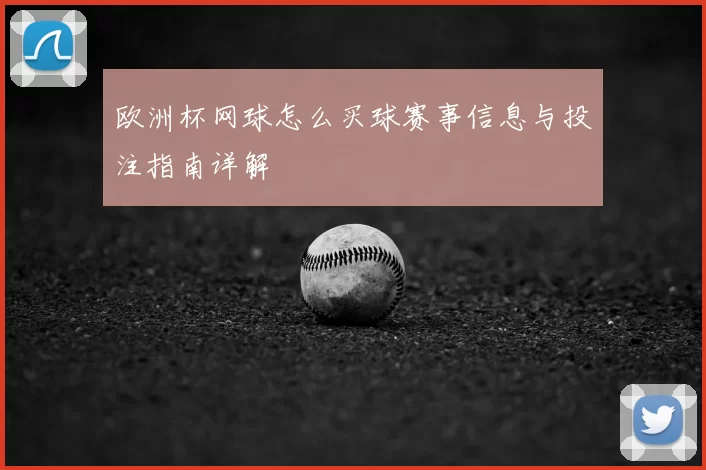 欧洲杯网球怎么买球赛事信息与投注指南详解